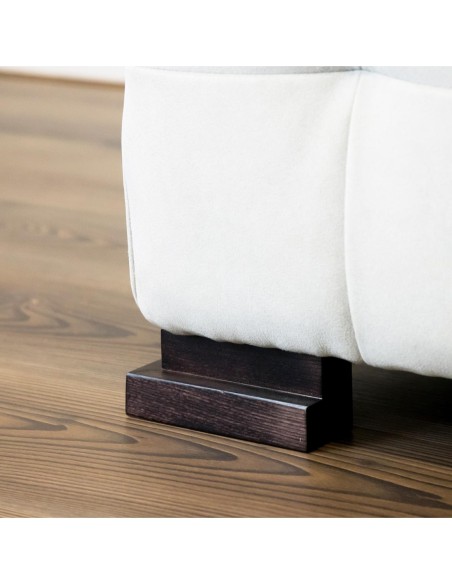 GENIUS | SET 4 Piedi in Legno | Colore Wenghè | Altezza 5 cm | Gambe in Legno per divani e mobili