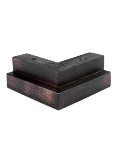 GENIUS | SET 4 Piedi in Legno | Colore Wenghè | Altezza 5 cm | Gambe in Legno per divani e mobili