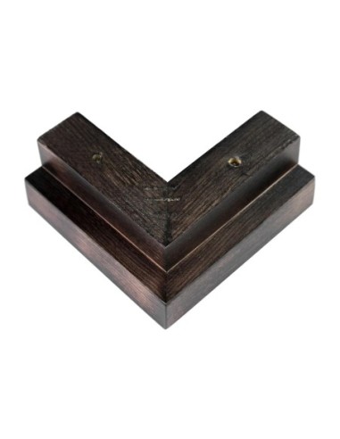 GENIUS | SET 4 Piedi in Legno | Colore Wenghè | Altezza 5 cm | Gambe in Legno per divani e mobili