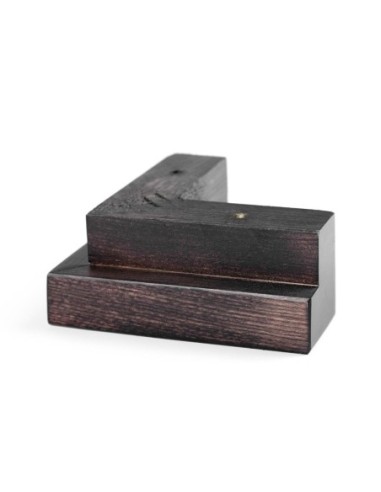 GENIUS | SET of 4 Wooden Legs | Wenghè Color | Height: 5 cm | Sofas and Furniture Wooden Legs