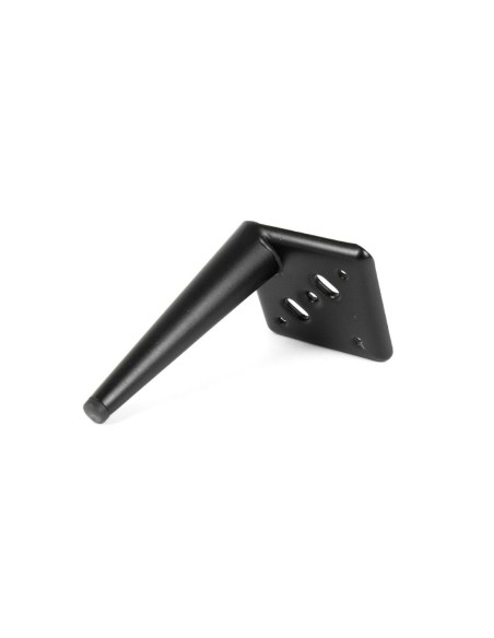 AGO 15 | Set of 4 Legs and 16 Screws | Sandy Black Finish | H. 15 cm | Legs for Sofas and Armchairs