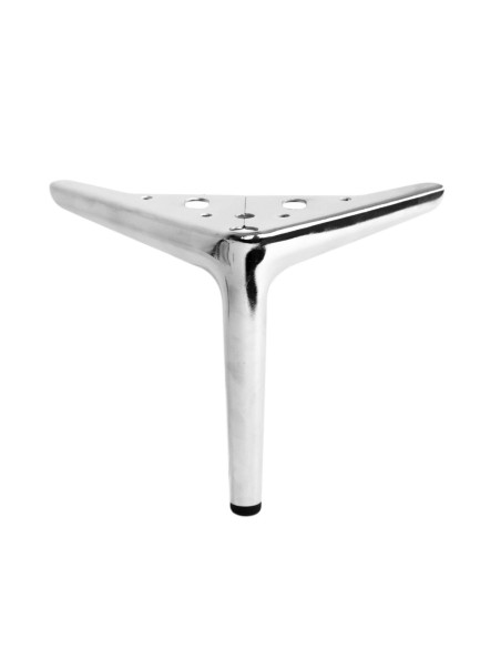 PAKO | Set of 4 Legs and 16 Screws | Chrome Finish | H.15 cm | Legs for Sofas and Armchairs