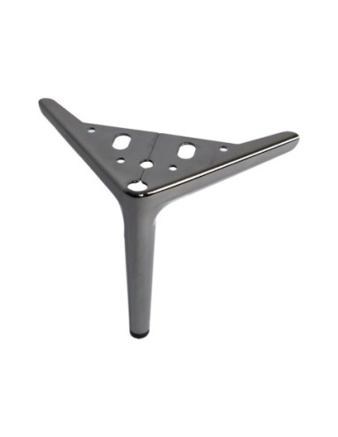 PAKO | SET da 4 Piedi e 16 viti | Nickel Nero | H. 15 | Piedini per divani e poltrone |