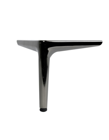 PAKO | Set of 4 Legs and 16 Screws | Nickel Nero Finish | H.15 cm | Legs for Sofas and Armchairs