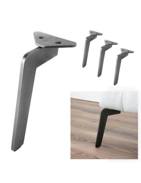 XR | SET da 4 Piedi | Manganese | H.22 | Piedini per divani e poltrone |