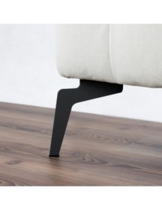 ISLA | Set of 4 Legs and 16 Screws | Anthracite Finish | H.17 cm | Legs for Sofas and Armchairs 2