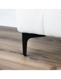 SIENA 13 | SET da 4 Piedi e 16 viti | Nero Opaco | H.13 cm | Piedini per divani-poltrone | 2