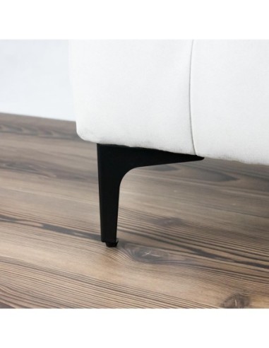 SIENA 13 | Set of 4 Legs and 16 Screws | Matt Black Finish | H.13 cm | Legs for Sofas and Armchairs
