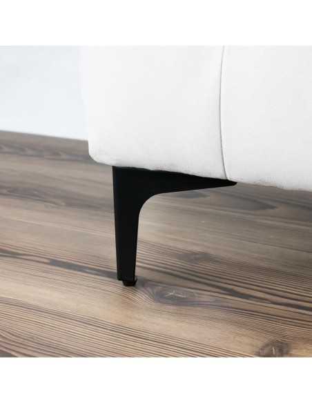 SIENA 13 | SET da 4 Piedi e 16 viti | Nero Opaco | H.13 cm | Piedini per divani-poltrone |