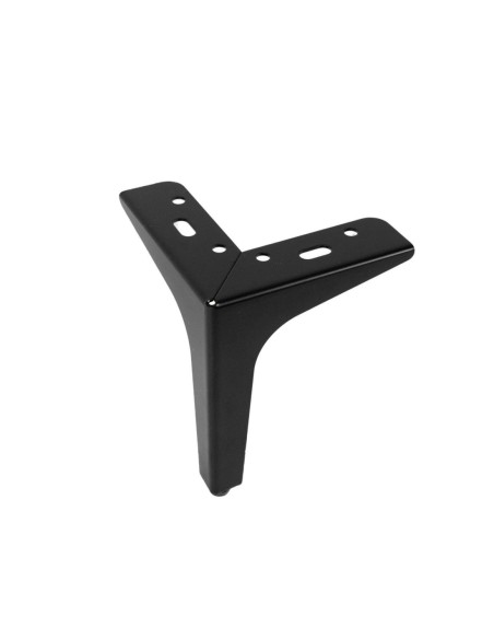 SIENA 13 | SET da 4 Piedi e 16 viti | Nero Opaco | H.13 cm | Piedini per divani-poltrone |