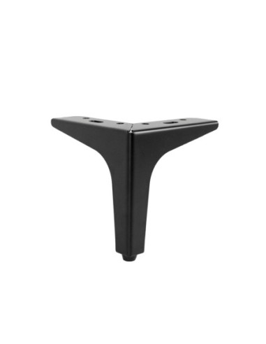 SIENA 13 | Set of 4 Legs and 16 Screws | Matt Black Finish | H.13 cm | Legs for Sofas and Armchairs