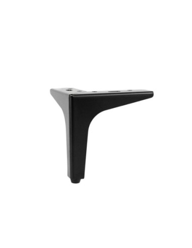SIENA 13 | Set of 4 Legs and 16 Screws | Matt Black Finish | H.13 cm | Legs for Sofas and Armchairs