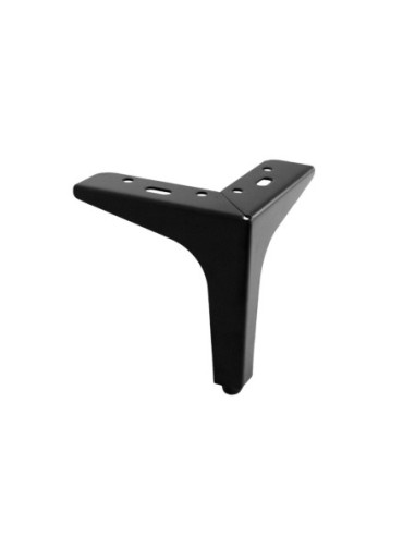 SIENA 13 | Set of 4 Legs and 16 Screws | Matt Black Finish | H.13 cm | Legs for Sofas and Armchairs