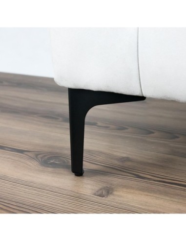 SIENA 15 | SET da 4 Piedi e 16 viti | Nero Opaco | H.15 cm | Piedini per divani-poltrone |