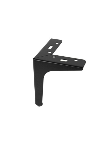 SIENA 15 | Set of 4 Legs and 16 Screws | Matt Black Finish | H.15 cm | Legs for Sofas and Armchairs