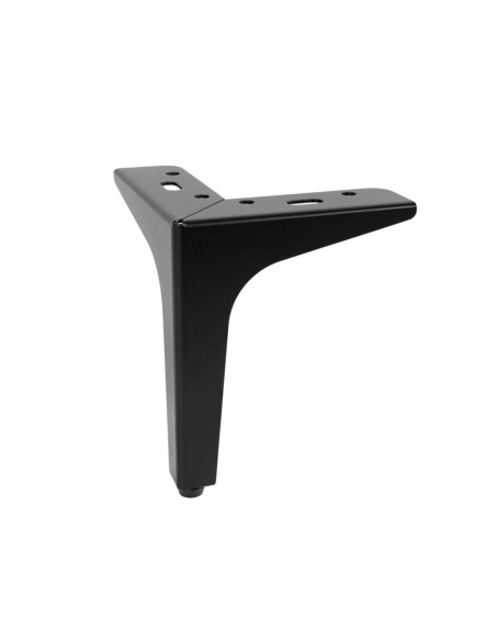 SIENA 15 | Set of 4 Legs and 16 Screws | Matt Black Finish | H.15 cm | Legs for Sofas and Armchairs