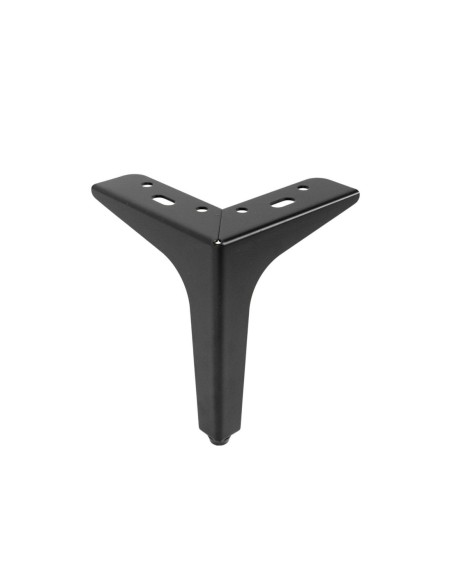 SIENA 15 | Set of 4 Legs and 16 Screws | Matt Black Finish | H.15 cm | Legs for Sofas and Armchairs