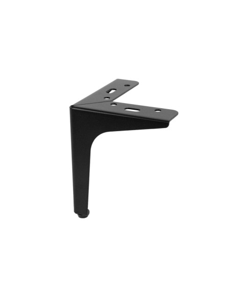 SIENA 15 | Set of 4 Legs and 16 Screws | Matt Black Finish | H.15 cm | Legs for Sofas and Armchairs