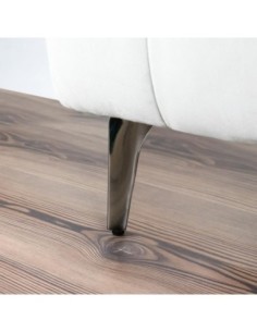 HERO | SET da 4 Piedi e 16 viti | Nickel Nero | H. 16 | Piedini per divani e poltrone | 2