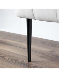 SIMPSON BRILLANTE | SET da 4 Piedi | Nero Brillante | H. 25 | Viti Innestate (8 MA) | Piedini per letto e poltrone | 2