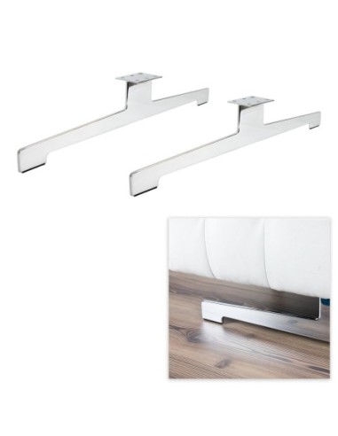 FIVE | SET da 2 Slitte | Cromo | H.15 - L.79 | Slitta per divani |