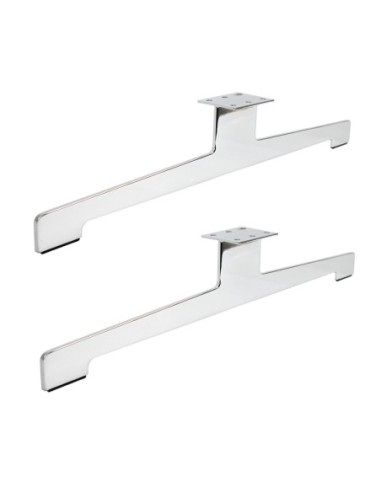 FIVE | Set of 2 Sled Legs | Chrome Finish | H.15 - L.79 cm | Sofas Sleds