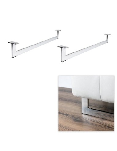 RAINBOW | SET 2 Sled Legs | Chrome Finish | H.12 L.89 cm | Sofas Sled