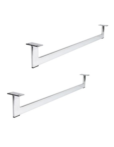 RAINBOW | SET 2 Sled Legs | Chrome Finish | H.12 L.89 cm | Sofas Sled