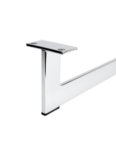 RAINBOW | SET da 2 Slitte | Cromo | H.12 - L.89 | Slitta per divani |