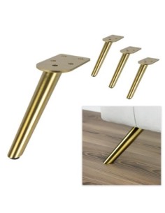KENT | Set of 4 Legs and 16 Screws | Bronze Finish | H.16 cm | Legs for Sofas and Armchairs