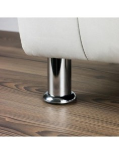 RIMINI | Set of 4 Legs and 16 Screws | Chrome Finish | H.10 cm | Legs for Sofas and Armchairs 2