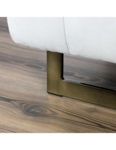 ICE | SET da 2 Slitte in metallo | H.14 - L.88 | Titanio Bronze | Slitta per divani | 2