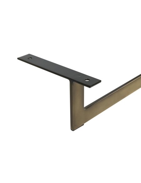 ICE | SET da 2 Slitte in metallo | H.14 - L.88 | Titanio Bronze | Slitta per divani |