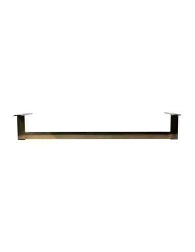 ICE | SET da 2 Slitte in metallo | H.14 - L.88 | Titanio Bronze | Slitta per divani |