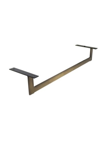 ICE | SET da 2 Slitte in metallo | H.14 - L.88 | Titanio Bronze | Slitta per divani |