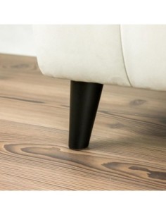 DYLAN | SET 4 Piedi in Legno | Colore Nero Opaco | Altezza 12 cm | Gambe in Legno per divani e mobili 2