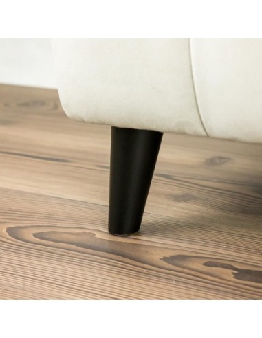 DYLAN | SET of 4 Wooden Legs | Matt Black Color | Height: 12 cm | Sofas and Furniture Wooden Legs