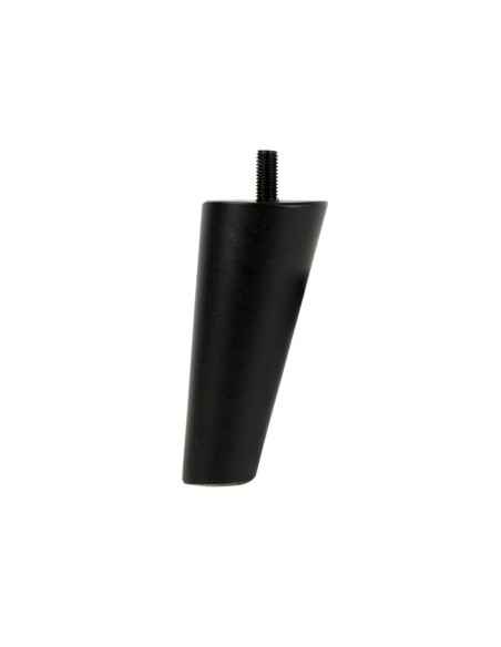 DYLAN | SET 4 Piedi in Legno | Colore Nero Opaco | Altezza 12 cm | Gambe in Legno per divani e mobili