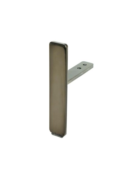 ANDROMEDA | Set of 4 Legs and 16 Screws | Titanium Bronze Finish | H.12+8 cm | Legs for Sofas and Armchairs