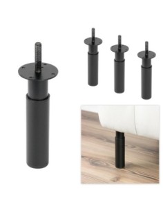 TELESCOPIC H. 12-18 | SET of 4 Feet | Black | 10MA inserted screw |