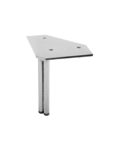 TWINNY DOPPIO | SET da 4 Piedi e 16 viti | Cromo Lucido | H. 14 | Piedini per divani e poltrone |