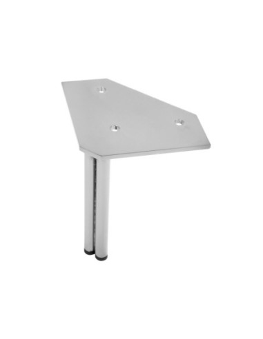 TWINNY DOPPIO | SET da 4 Piedi e 16 viti | Cromo Lucido | H. 14 | Piedini per divani e poltrone |