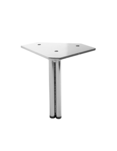 TWINNY DOPPIO | SET da 4 Piedi e 16 viti | Cromo Lucido | H. 14 | Piedini per divani e poltrone |