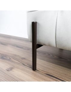 HELSINKI | Set of 4 Legs and 16 Screws | 8019 Finish | H.12,8+10 cm | Legs for Sofas 2