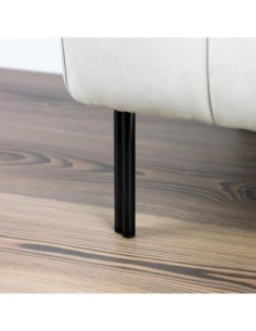 TWINNY DOPPIO | SET da 4 Piedi e 16 viti | Nero | H. 14 | Piedini per divani e poltrone | 2