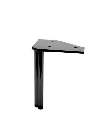 DOUBLE TWINNY | Set of 4 Legs and 16 Screws | Black Finish | H.14 cm | Legs for Sofas and Armchairs