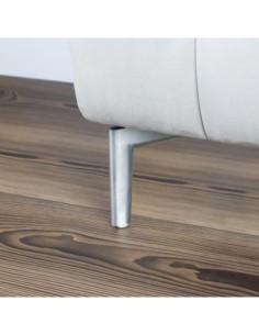 MAGIC | SET da 4 Piedi e 16 viti | Alluminio Satinato | H.14 | Piedini per divani e poltrone | 2