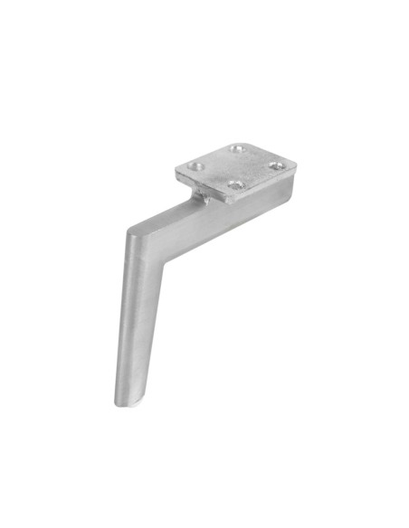 MAGIC | Set of 4 Legs and 16 Screws | Satin Aluminium Finish | H.14 cm | Legs for Sofas and Armchairs