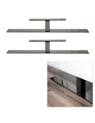 PORTO | SET da 2 Slitte | Titanio Dark | H.14 - L.90 | Slitta per divani |