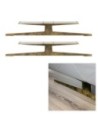 ITALIA | SET da 2 Slitte | Bronzo Nuvolato | H. 17 cm - L. 85 cm | Slitte per divani |